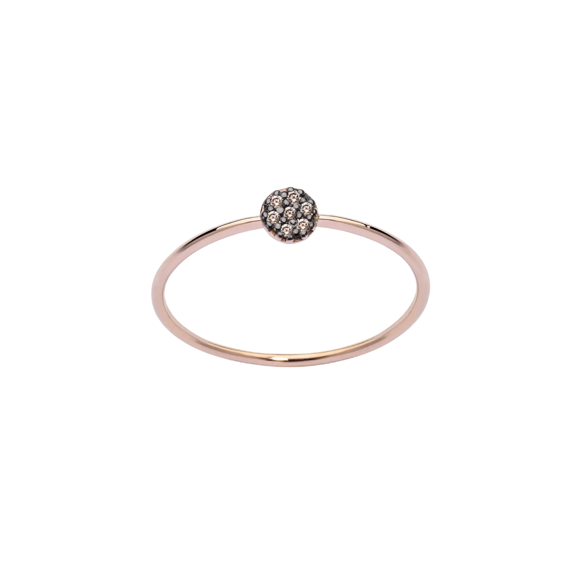 anello Pave Brown Diamonds S LisaConcept