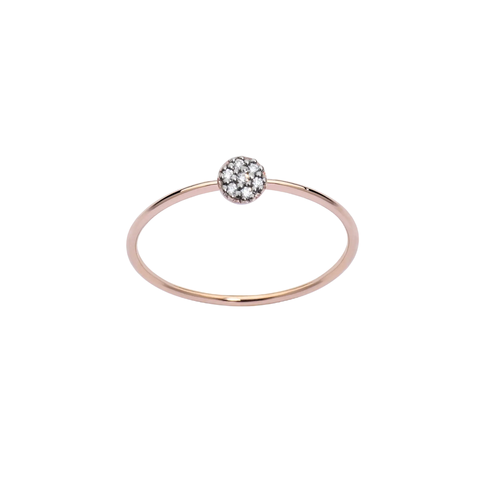 Inel Pave White Diamonds S • Aur 18K LisaConcept