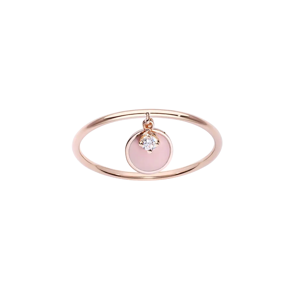 anello Pink Coin&Diamond LisaConcept