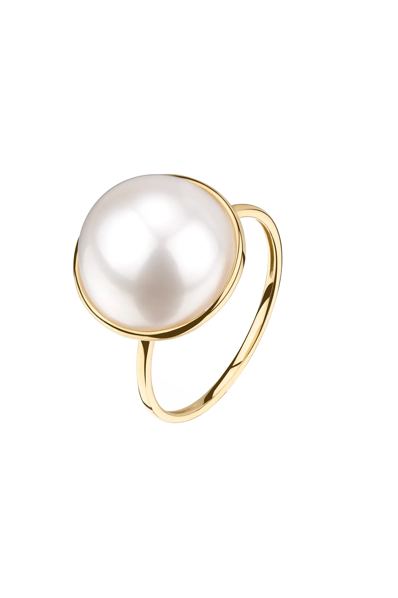 anello White Pearl Dome Lisa&Co.