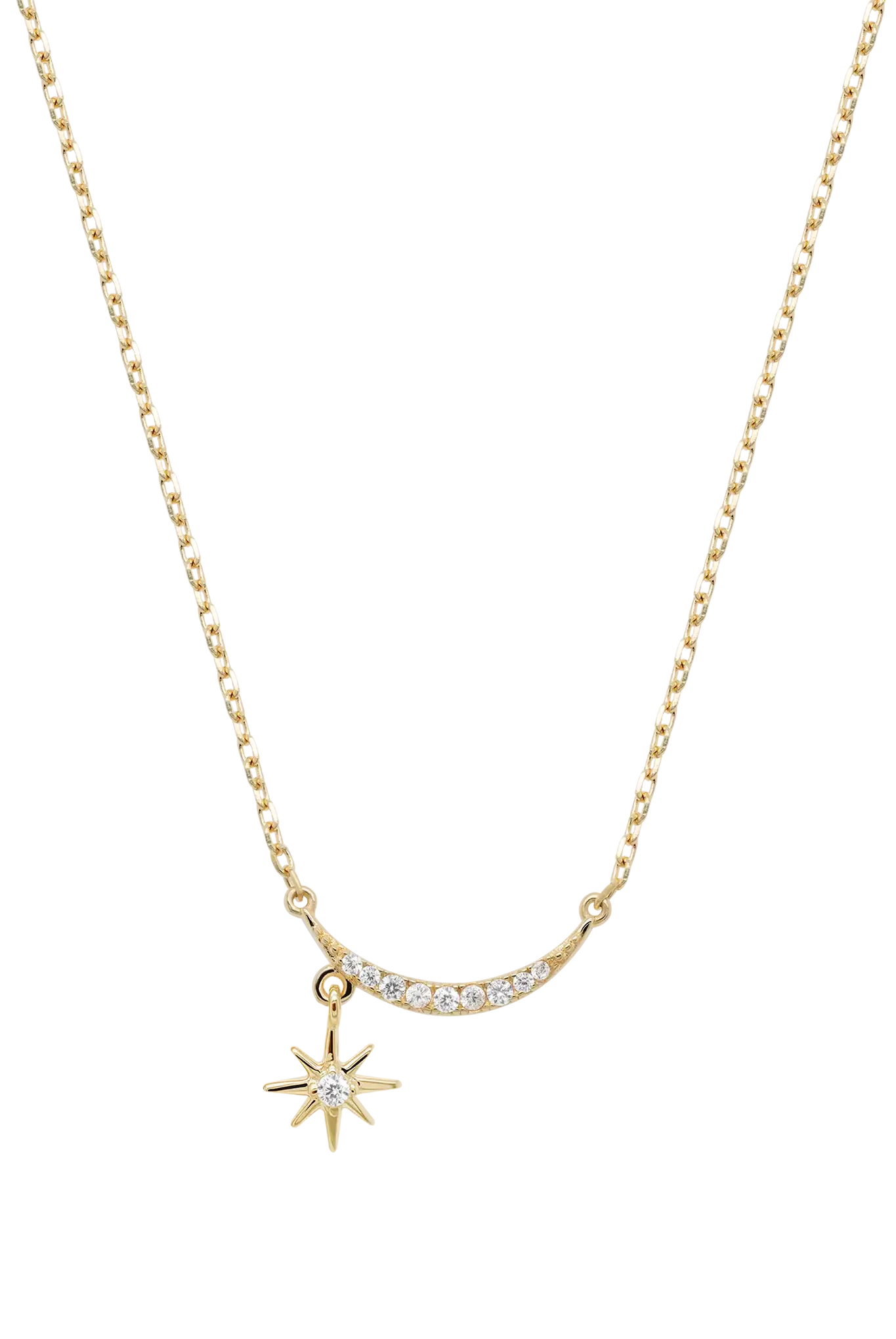 Lanț Argint Crescent Moon&Northern Star Lisa&Co.