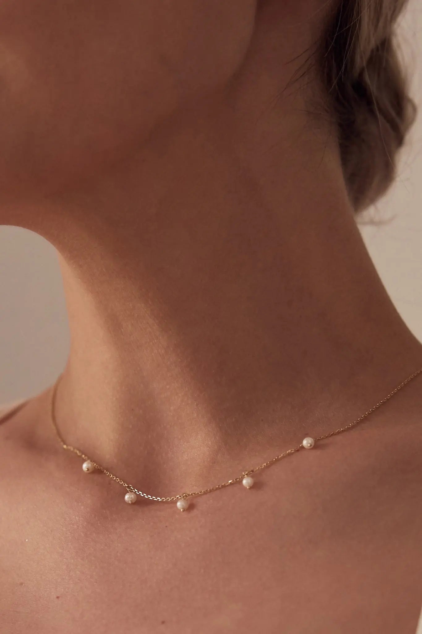Lanț Aur Fresh Pearl Drops LisaConcept